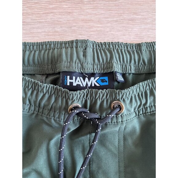 Tony Hawk Olive Green Drawstring Waist Stretch Twill Jogger Pants Men's Size L - Picture 3 of 3